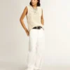 Mid Star para mujer en negro brillante con estrella y lengüeta del talón de ante gris paloma