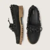 Mocasines Cruise para hombre en ante encerado negro con cordones de senderismo negros