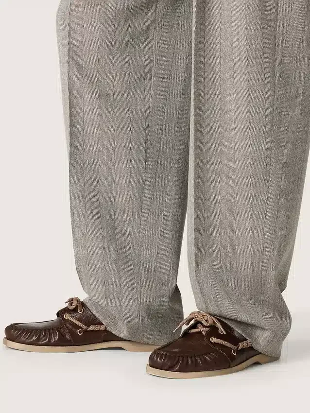 Mocasines Cruise para hombre en piel marrón oscuro brillante