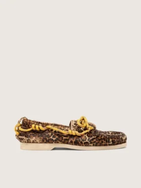 Mocasines Cruise para mujer en piel de potro con estampado de leopardo