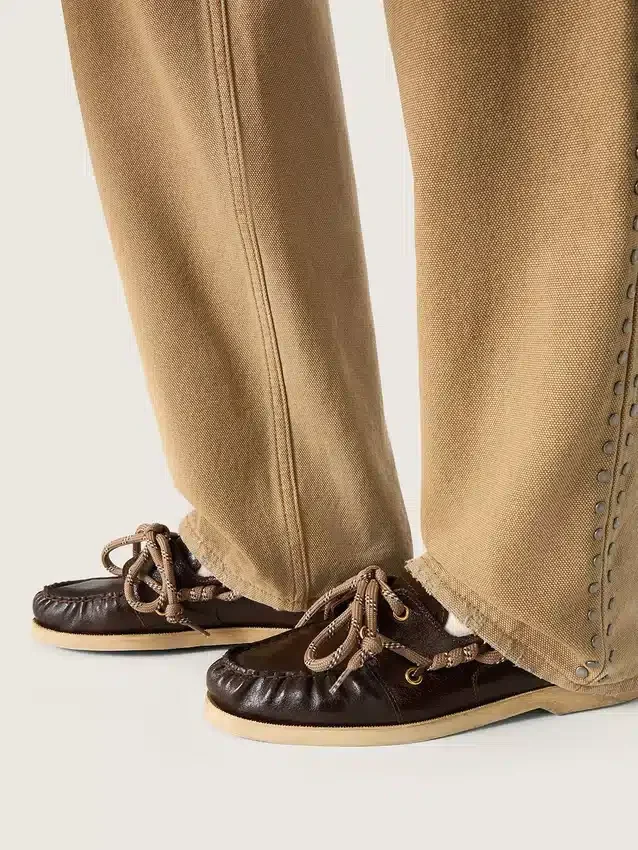 Mocasines Cruise para mujer en piel marrón oscuro brillante