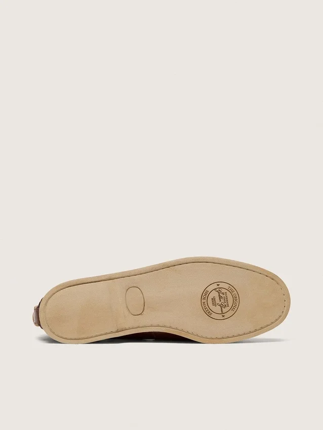 Mocasines Cruise para mujer en piel marrón oscuro brillante