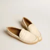 Mocasines Jerry en piel blanco mantequilla