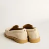 Mocasines Jerry en piel blanco mantequilla