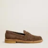 Mocasines Jerry para hombre en ante gris paloma