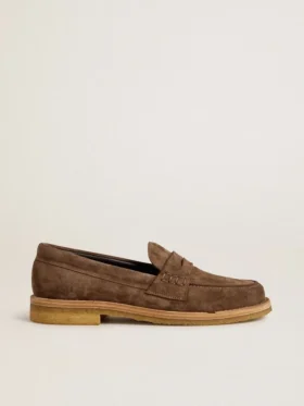 Mocasines Jerry para hombre en ante gris paloma