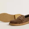 Mocasines Jerry para hombre en ante gris paloma