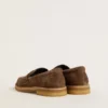Mocasines Jerry para hombre en ante gris paloma