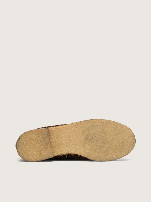 Mocasines Jerry para hombre en piel de potro con estampado de leopardo