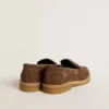 Mocasines Jerry para mujer en ante gris paloma