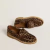 Mocasines Jerry para mujer en piel de potro con estampado de leopardo