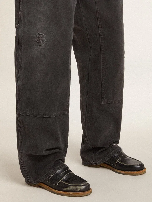 Mocasines Jerry para mujer en piel negra
