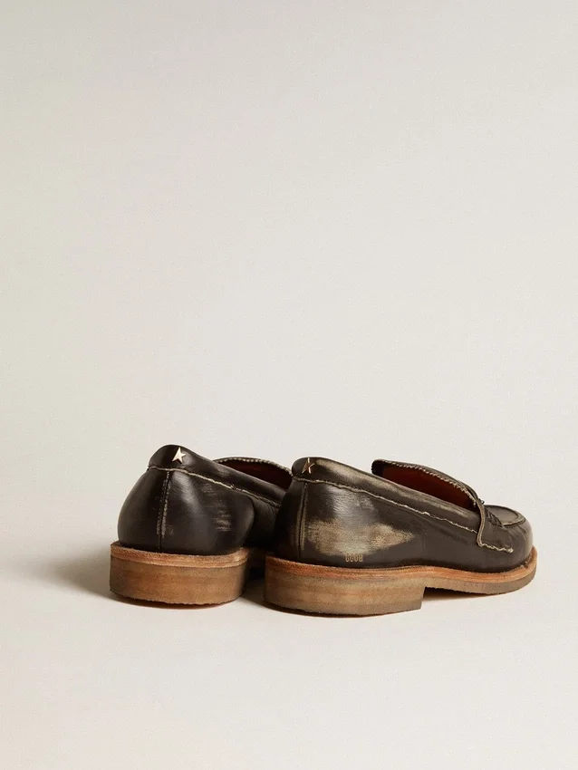 Mocasines Jerry para mujer en piel negra
