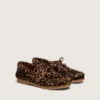 Mocasines Young Cruise en piel de potro con estampado de leopardo