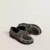 Mocasines Young Cruise en piel negra desgastada