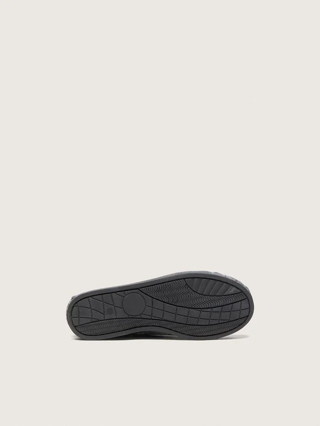Mocasín Cruise para niño en piel negra desgastada