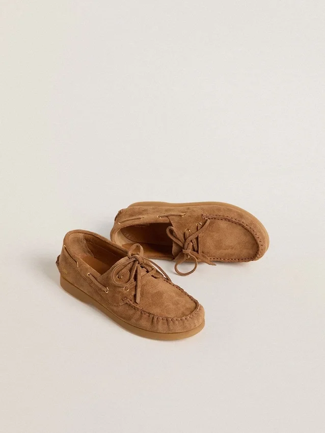 Mocasín Cruise para niños en ante marrón claro
