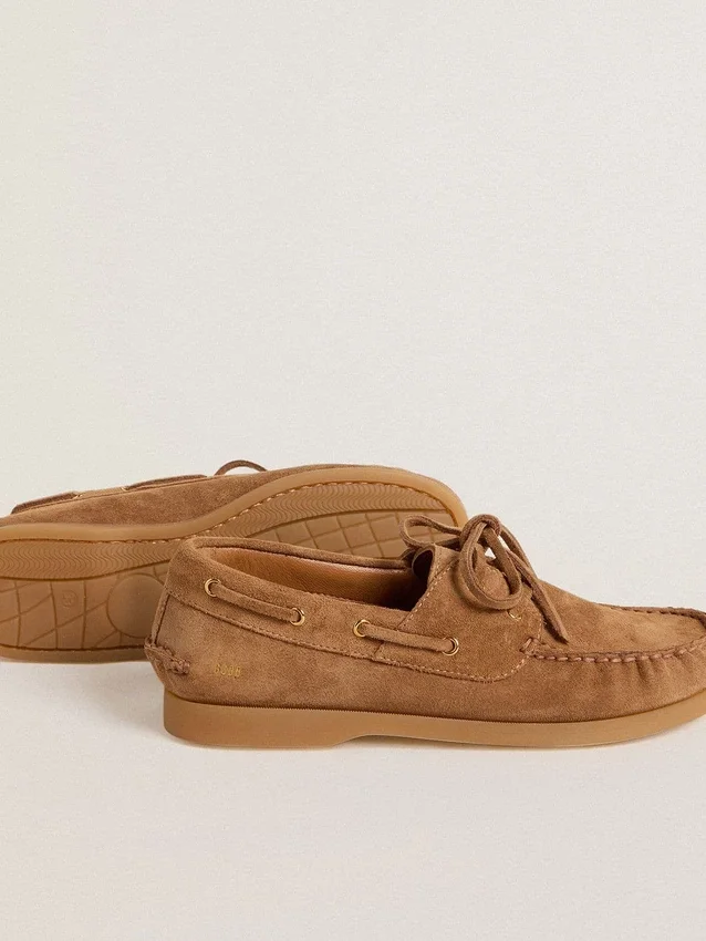 Mocasín Cruise para niños en ante marrón claro