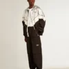 Pantalones cargo de nailon ripstop de color negro