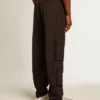 Pantalones cargo de nailon ripstop de color negro