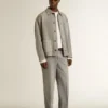 Pantalones chino de algodón en color gris