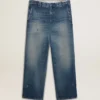 Pantalones chinos de denim para hombre con detalles desgastados