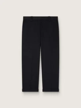 Pantalones chinos negros de algodón para hombre