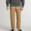 Pantalones chinos para niño de algodón color tabaco