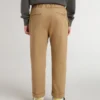 Pantalones chinos para niño de algodón color tabaco