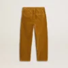Pantalones chinos para niños en color tabaco con bordado