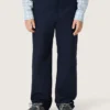 Pantalones chinos unisex «Journey» de lona de algodón azul con logotipo bordado