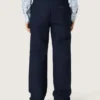 Pantalones chinos unisex «Journey» de lona de algodón azul con logotipo bordado