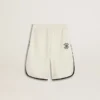 Pantalones cortos blancos para niños con logotipo bordado