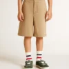Pantalones cortos de algodón beige para niños