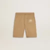 Pantalones cortos de algodón beige para niños