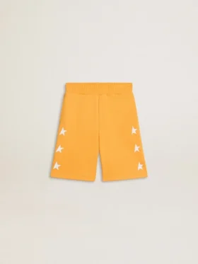 Pantalones cortos de color amarillo mostaza para niños
