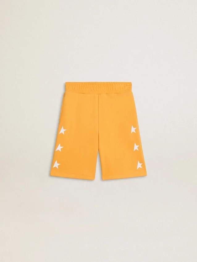 Pantalones cortos de color amarillo mostaza para niños