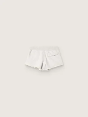 Pantalones cortos de mujer «Star» en felpa gris jaspeada