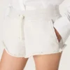 Pantalones cortos de mujer «Star» en felpa gris jaspeada