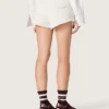 Pantalones cortos de mujer «Star» en felpa gris jaspeada