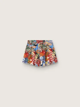 Pantalones cortos para niñas con estampado multicolor