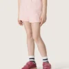 Pantalones cortos para niñas «Star» de algodón rosa con parche y logotipo