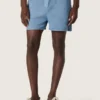 Pantalones cortos unisex de sarga de algodón azul claro