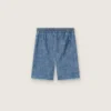 Pantalones cortos unisex Journey de cambray de algodón azul claro con logotipo bordado