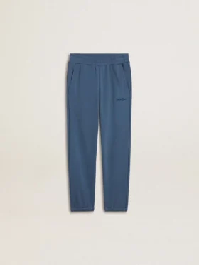 Pantalones de chándal azules para niño con bordado