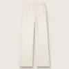 Pantalones de chándal blancos de algodón para mujer