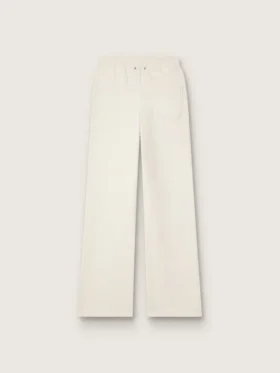 Pantalones de chándal blancos de algodón para mujer