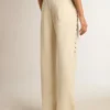 Pantalones de chándal blancos de mujer con estrellas en los laterales