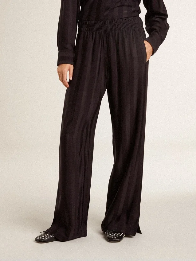Pantalones de chándal de mujer con abertura en el tobillo