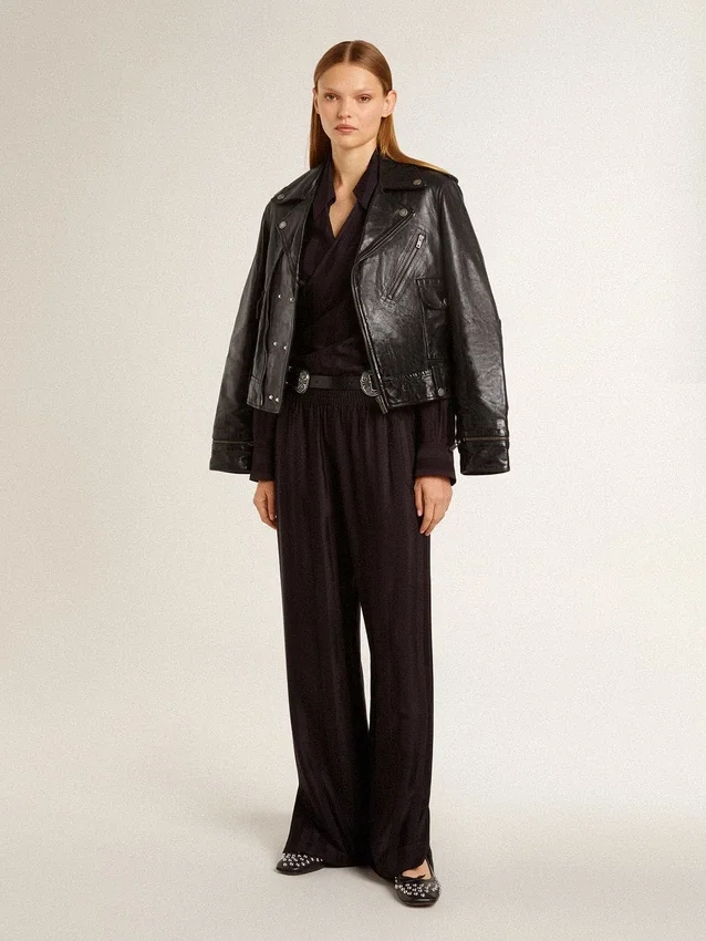 Pantalones de chándal de mujer con abertura en el tobillo